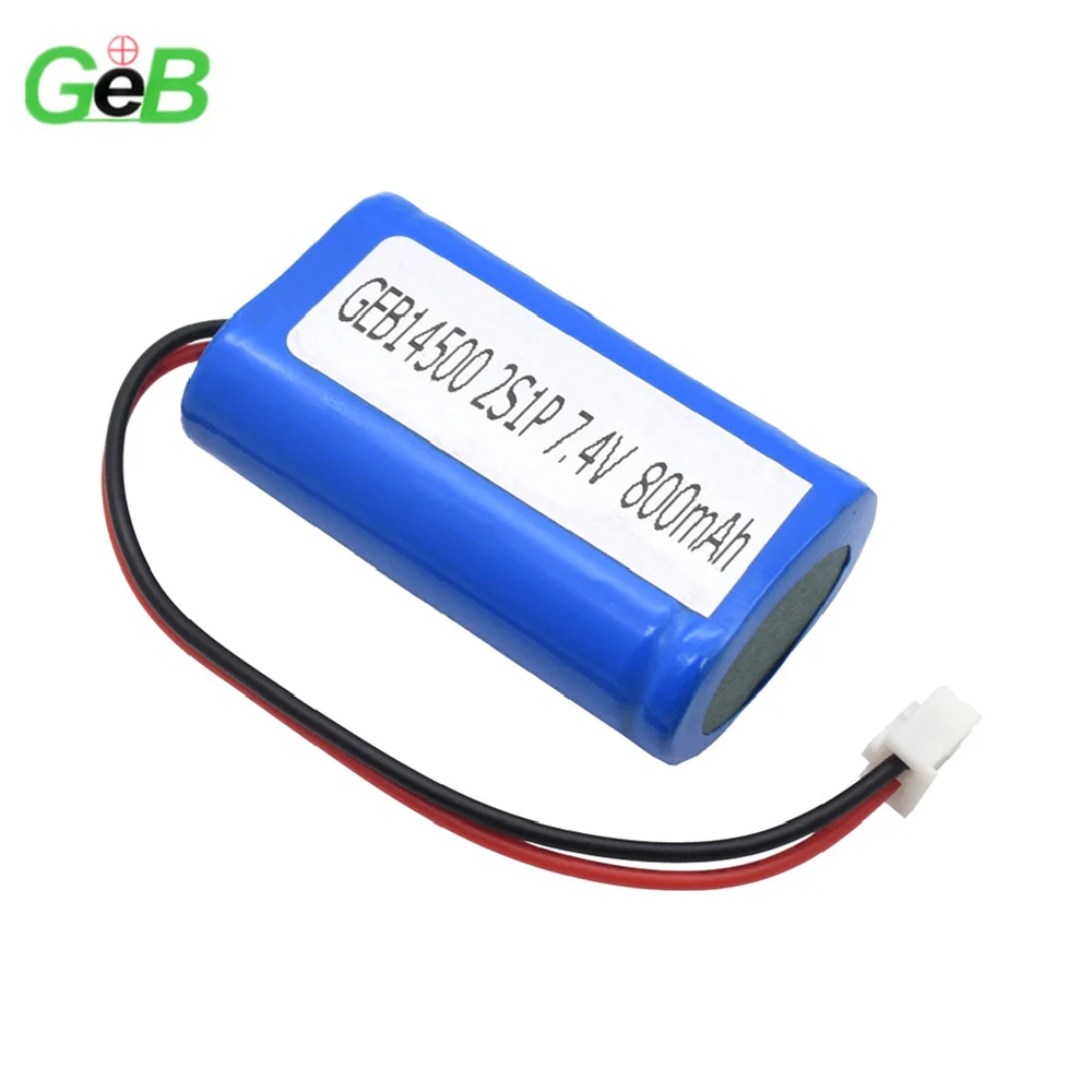 14500 7.4V リチウムイオン充電池 800mAh 電動おもちゃ用バッテリーパック