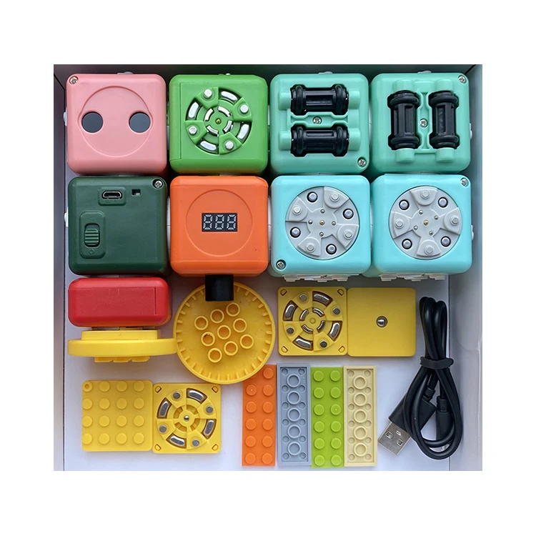 High Quality Science Education Assemble Tangible coding block Kit