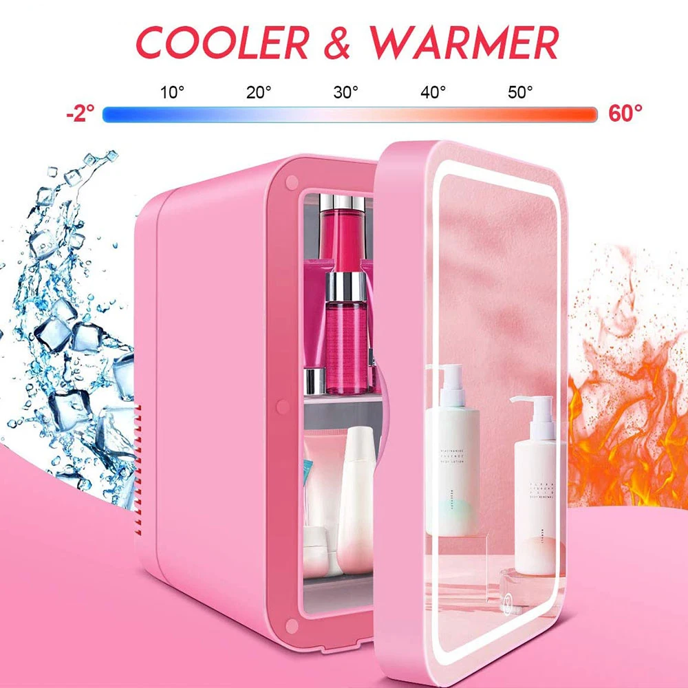 Cosmetics Refrigerator Compact Cooler Warmer Mini Fridge 6 Liter