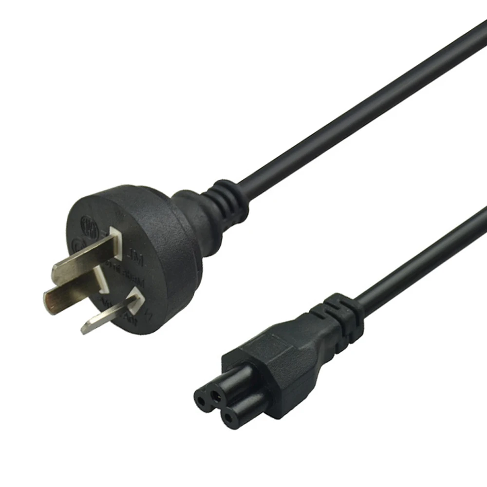 SIPU Factory Wholesale high quality 6.8mm AU Australia pc power cable black 220v computer power cord