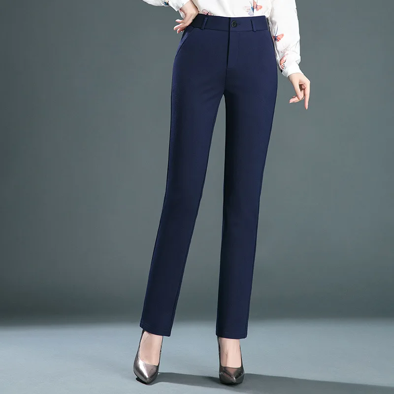 Business Dress Pants Full Length Professional Women's Trousers Girls Slim  Women Workwear Office Professional Clothing Plus Size