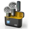 (4 Micrófonos para IOS Tipo C + Estuche de Batería) - Negro