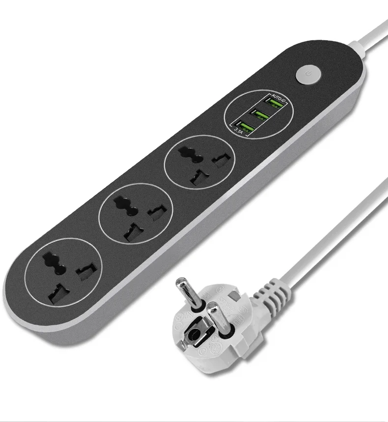 Factory Wholesale 3 Ports 2 Pd Type C 4 Usb Fast Charger Extension Cord