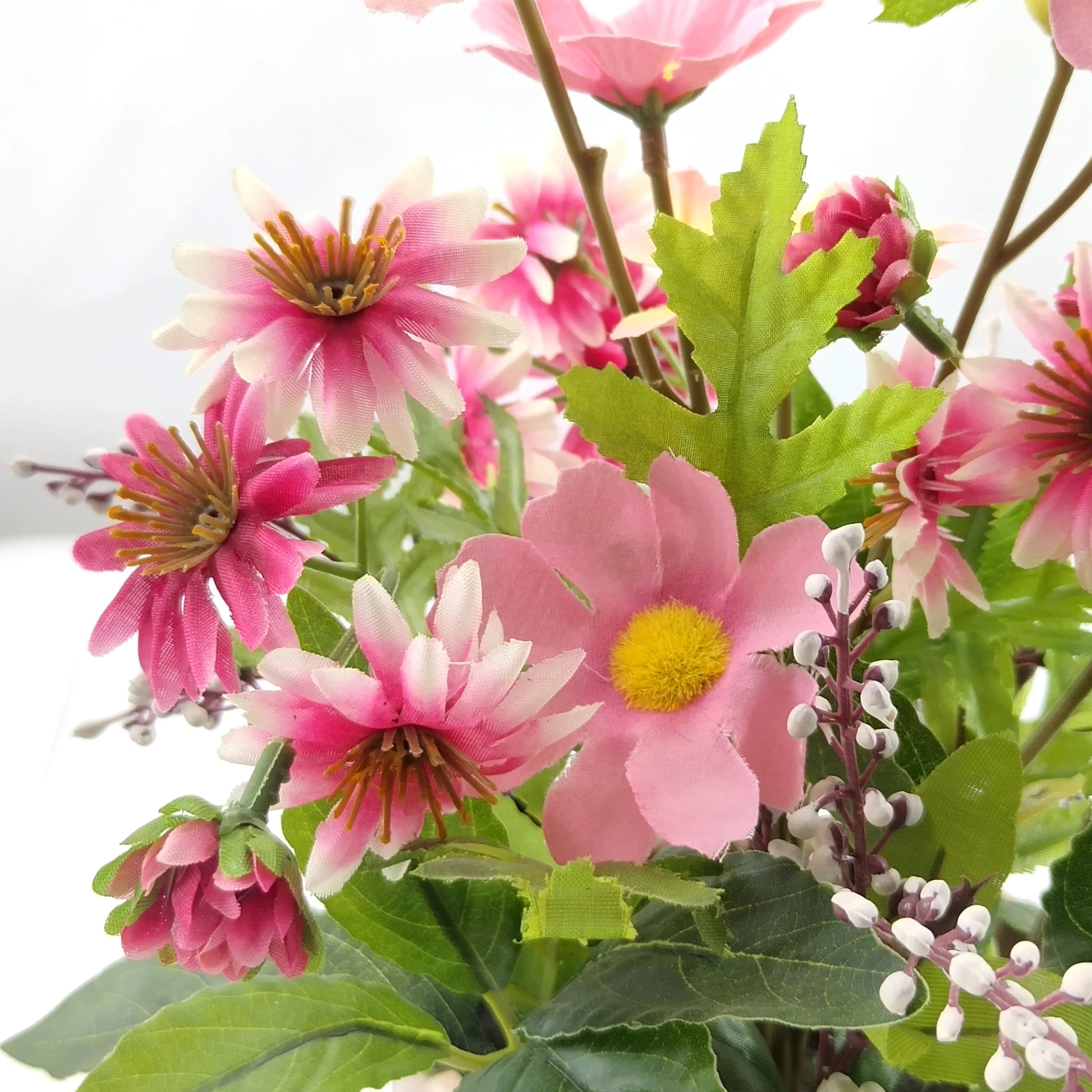 Multicolorful Silk Large Artificial Flower Heads Wholesale Artificial