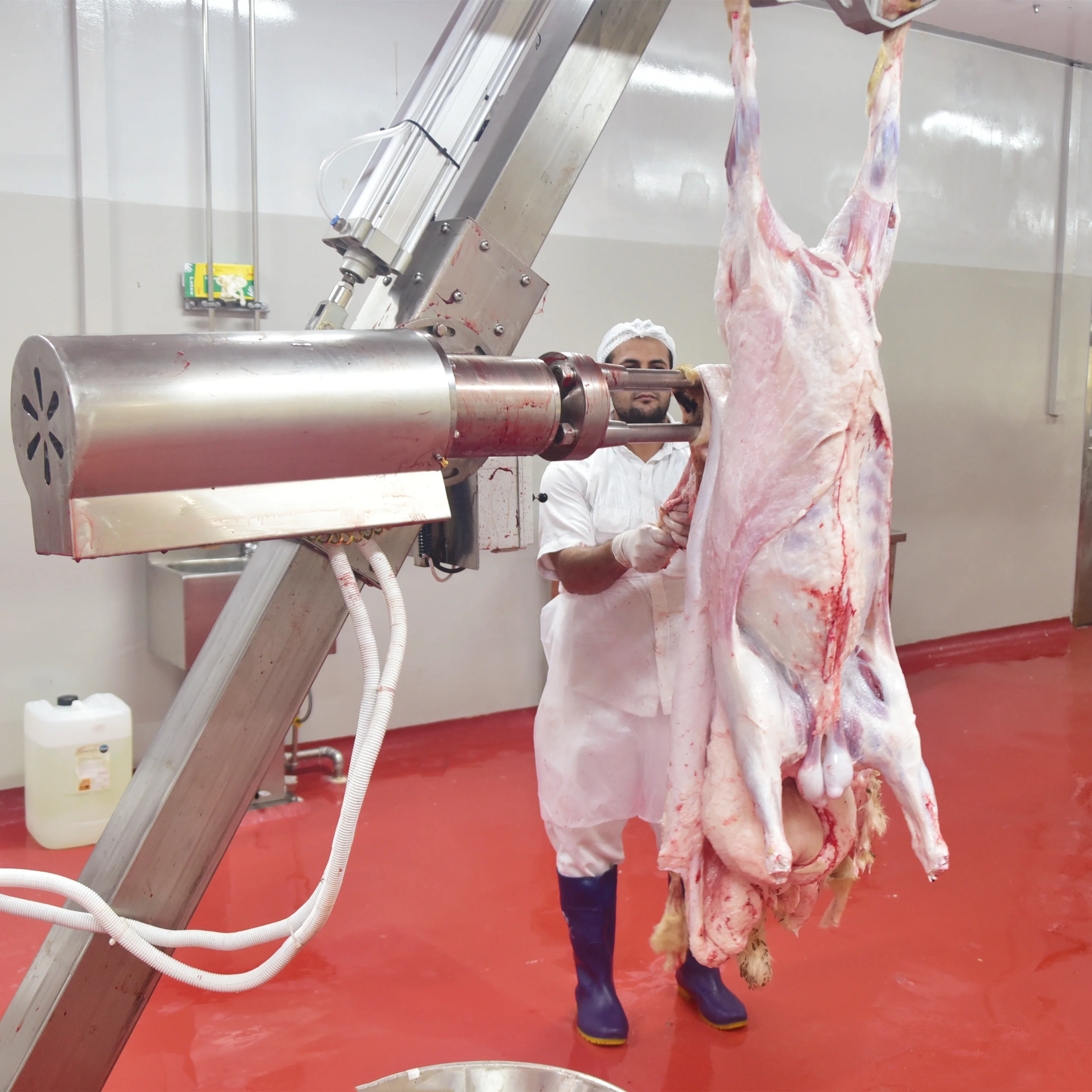 Sheep slaughterhouse 200 heads per hour goat skin machine