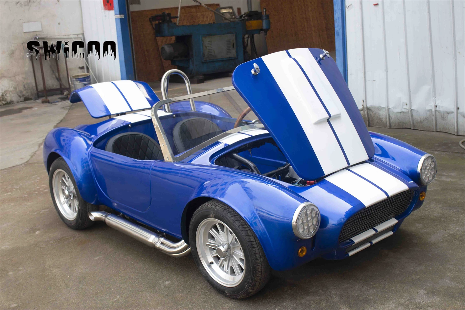 Swicoo Widened 2200w Electric Mini Cobra Car Mini Hot Rod With Trunk