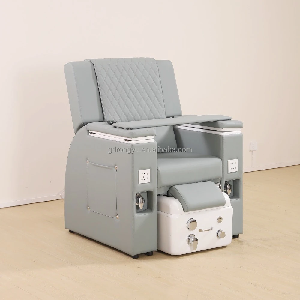 Luxury Salon Furniture Leather Foot Massage Chair With Bowl Shaped Foot