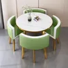 Light green and white leather gold frame