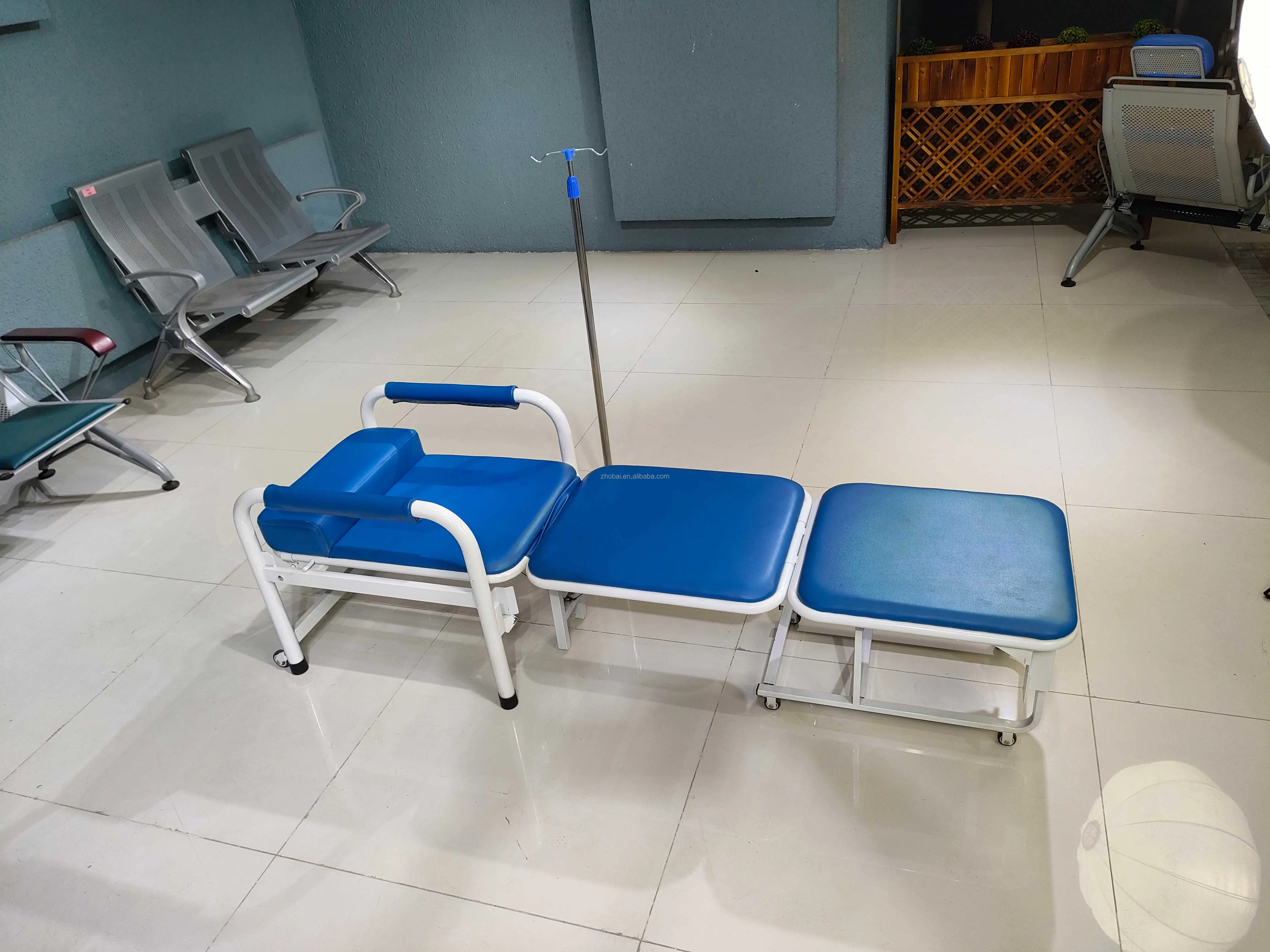 Dual-Purpose Adjustable Portable Folding Hospital Care Bed Chair Multifunctional Medical Nursing Outpatient Chair Living Room 2