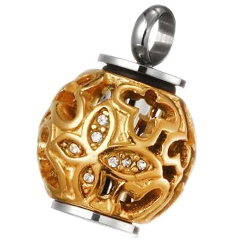 Hollow Butterfly Crystal Urn Cremation Necklace Always In My Heart Memorial Pendants For Pet Ashes Fashion Jewelry Keepsake