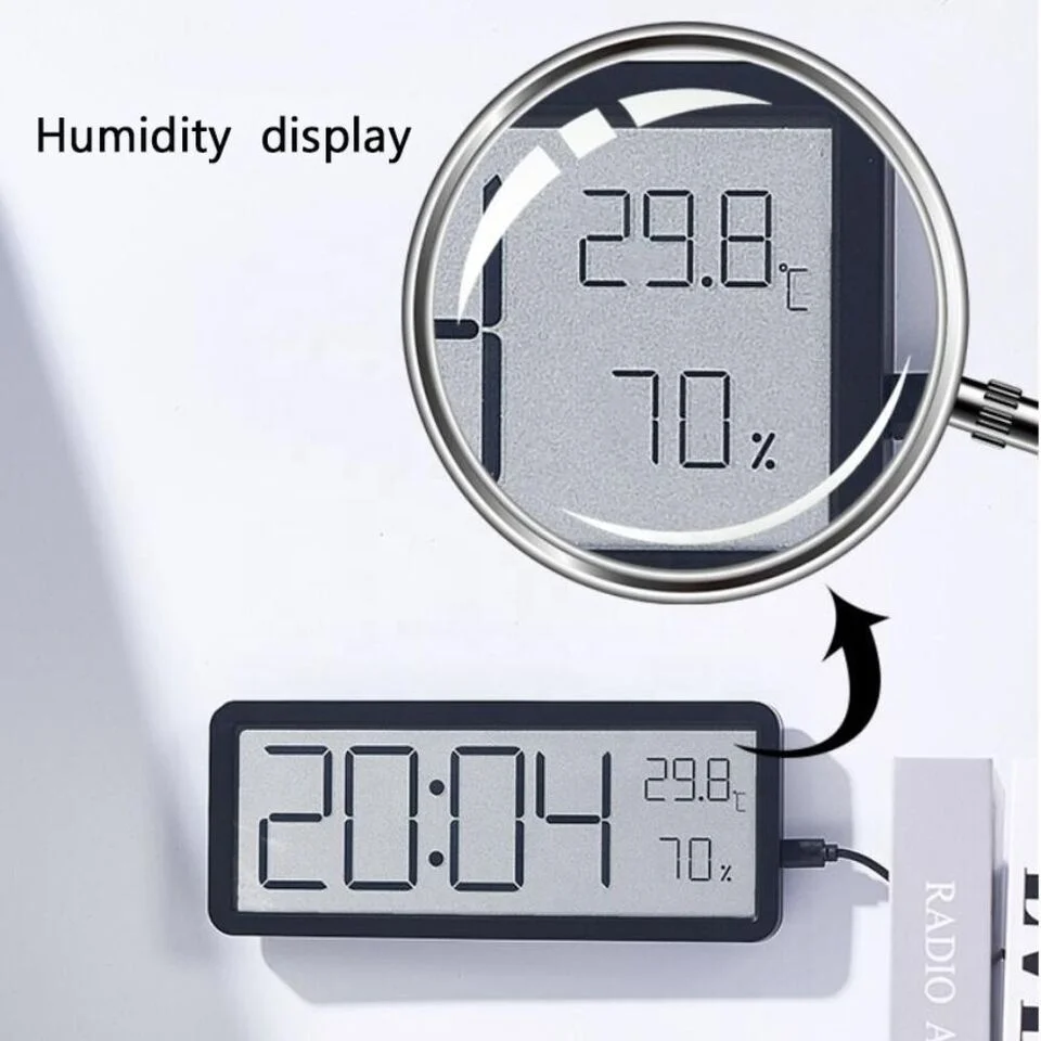 Kitchen Timer Digital Slim Design LCD Display Alarm Clock Baking Kitchen and Study Cooking Countdown and up Clock Timer