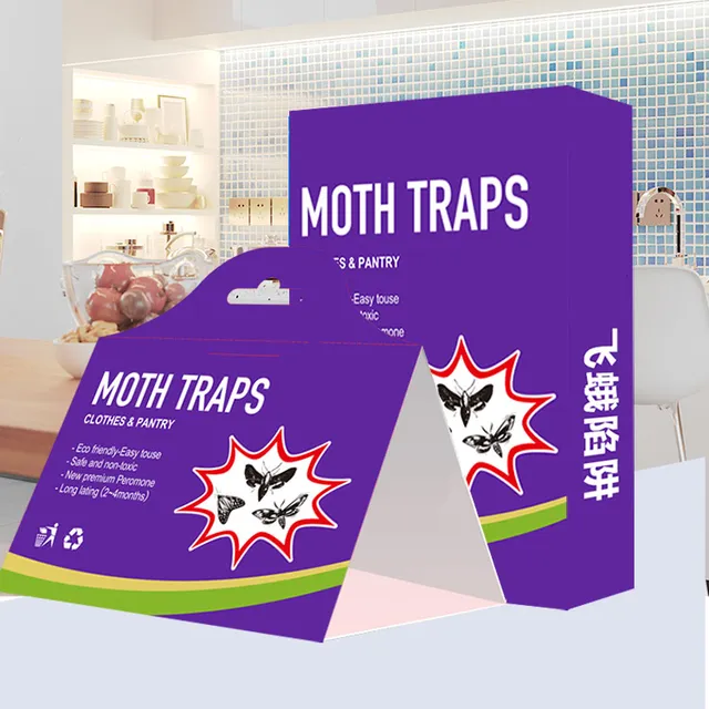 Factory Pheromone Pest Traps Hanging Glue Board  Effective Solid State Moth Trap For Indoor Household Hornets Pest Control