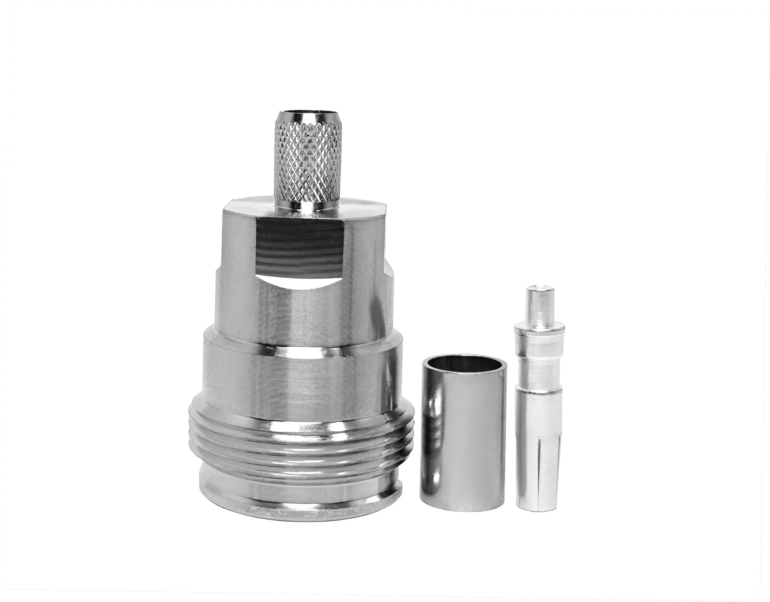 RF Connector 50 Ohm 4.3-10 L20 Female Jack Crimp for LMR240  RF Coaxial Cable Terminal