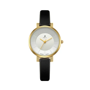 2024 Factory Wholesale Diamond Waterproof Watch Fashion Gold Lady Wrist Watch Trendy Design Japan Movt Quartz Watches for Women
