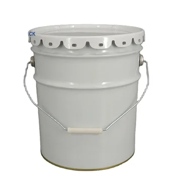 Printed 5 gallon/20 liter metal paint bucket steel drum with flower lid and handle