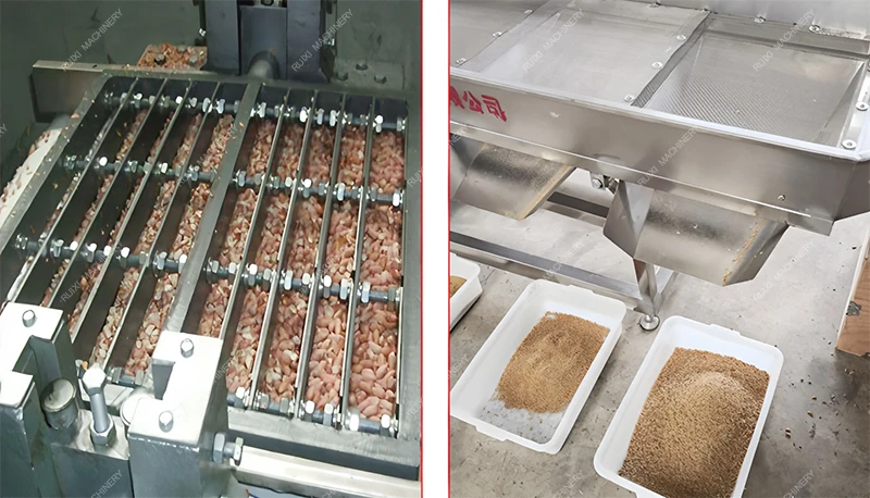 Fast Cutting Speed Roasted Cocoa Beans Grinding Crushing Machine Almond Red Dates Chopper Chopped Peanut Shredding Grading Line