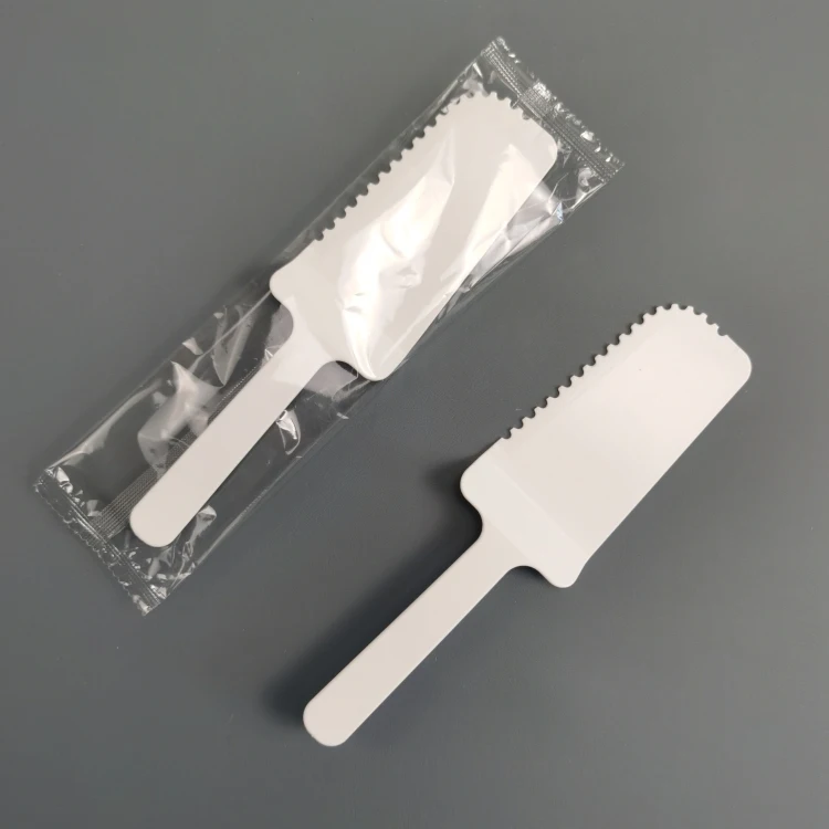 CPLA High Quality Biodegradable 100% Compostable BPI Certified Strong Flexibility Disposable CPLA Cake Cutting Knife