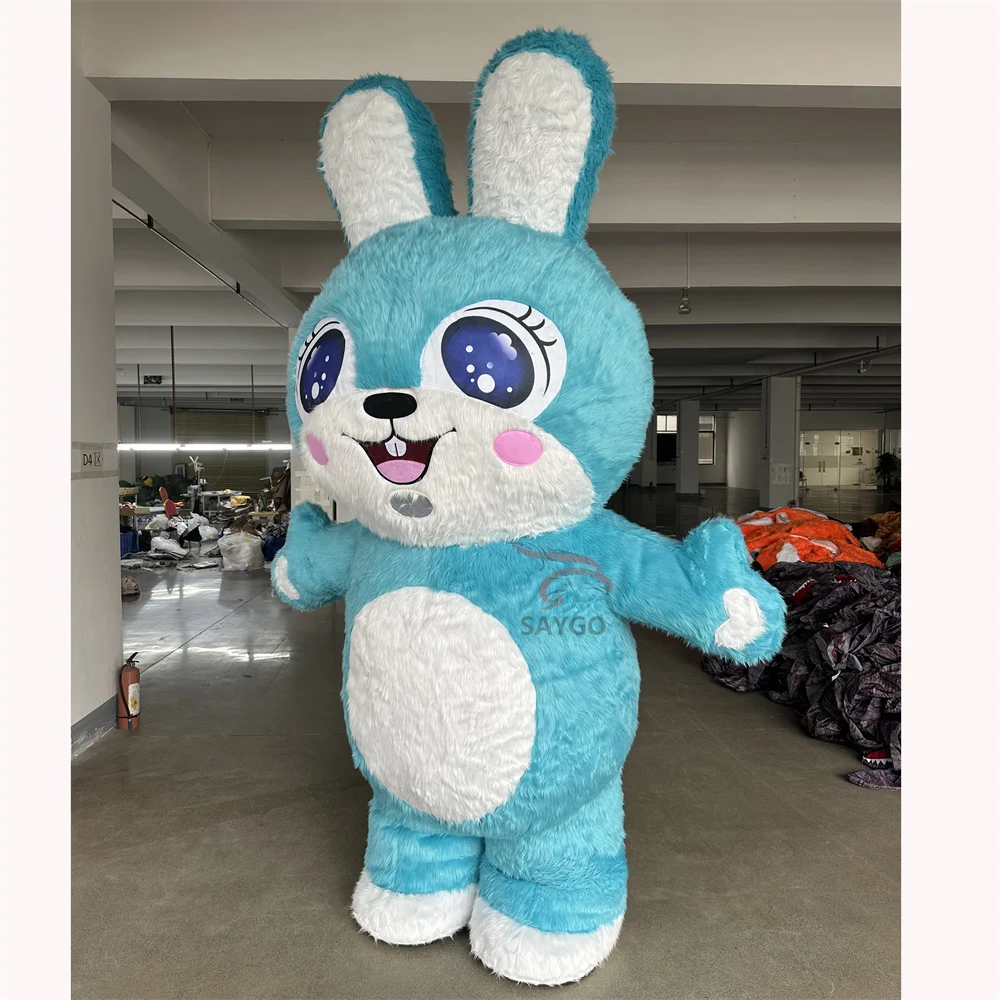 Most Popular Rabbit Inflatable Professional Custom Inflatable Costume Adult Walking Easter Bunny Mascot for Helloween
