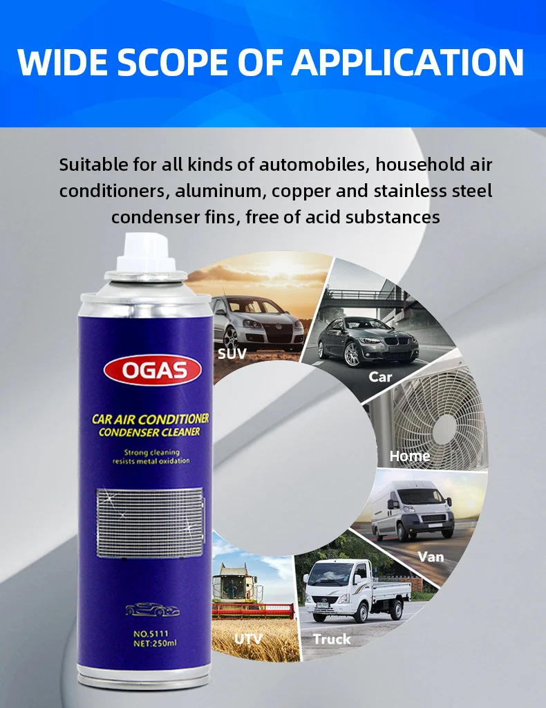 Ogas Car Ac Foam Cleaner Spray Air Conditioner Cleaner Foam Spray