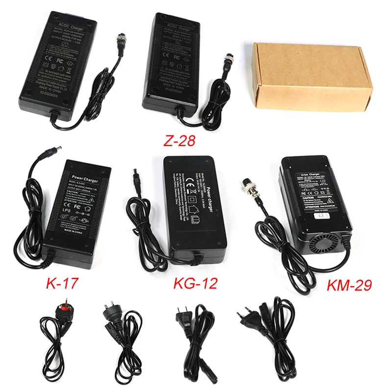 Ridefixing CE 54.6V 2A Charger Spare For KUGOO G2 PRO Electric Scooter Battery Charger Parts Accessories Scooter Charger