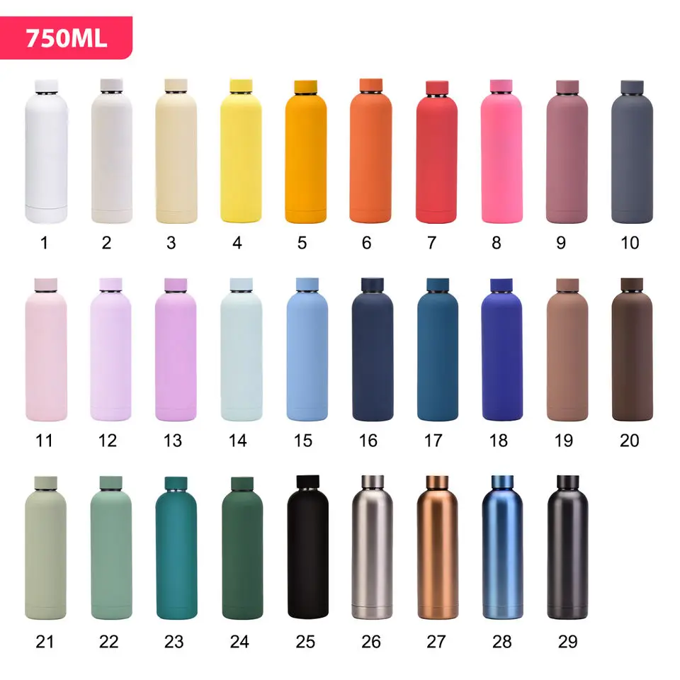 Двойная пользовательская нержавеющая сталь бутылка для воды настенные маленькие бутылки с пользовательским