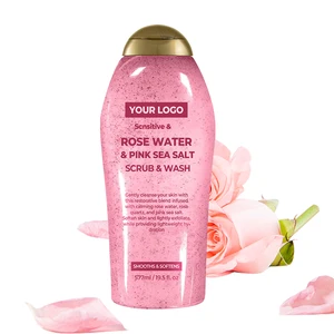 Luxury Rose Water Infused Body Wash Gel Hydrating Floral Essence & PH-Balanced Formula for Spa-like Skin Nourishment at Home