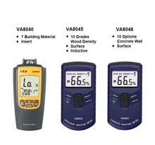 VA8045 Digital Intelligent Non-Invasive Wood Moisture Meter Lumber Humidity Tester for Walls Firewood Floor Building Material
