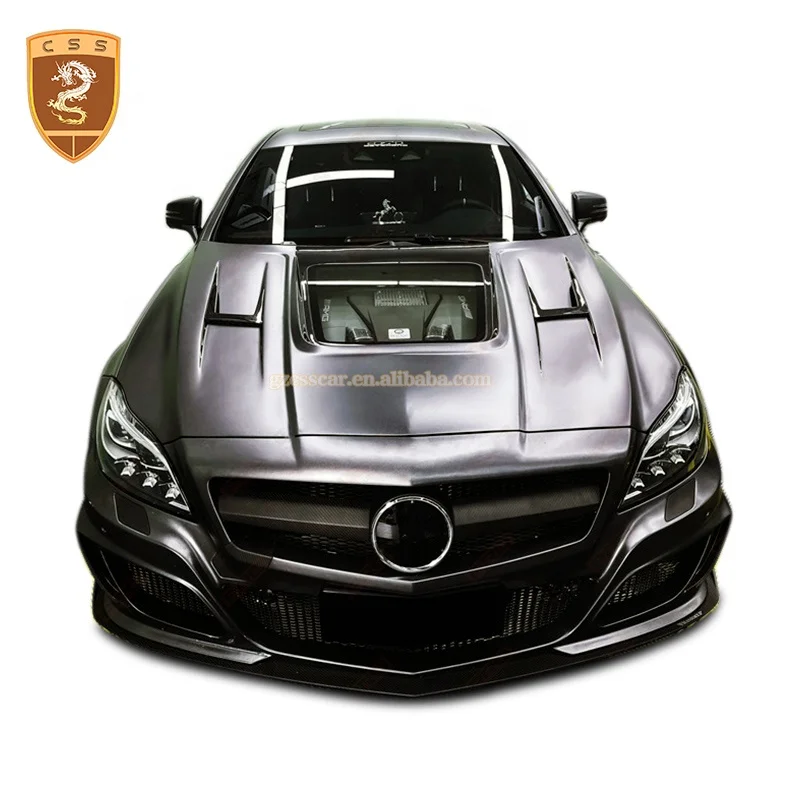 Transparent Glass Engine Hood - Carbon Fiber Cover for