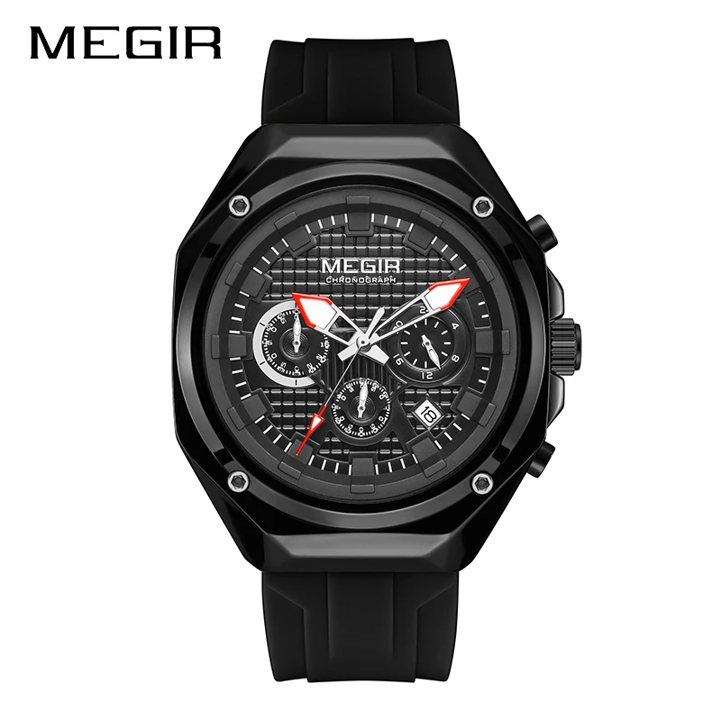 MEGIR 8118 New Sport Chronograph Quartz Watches for Men Women