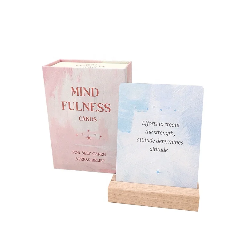 Hicreate Self-Care Gift Box Kid Printed Encouragement Affirmation Cards Paper Deck to Help Yourself