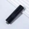 Nouveau grand manche long cylindrique noir