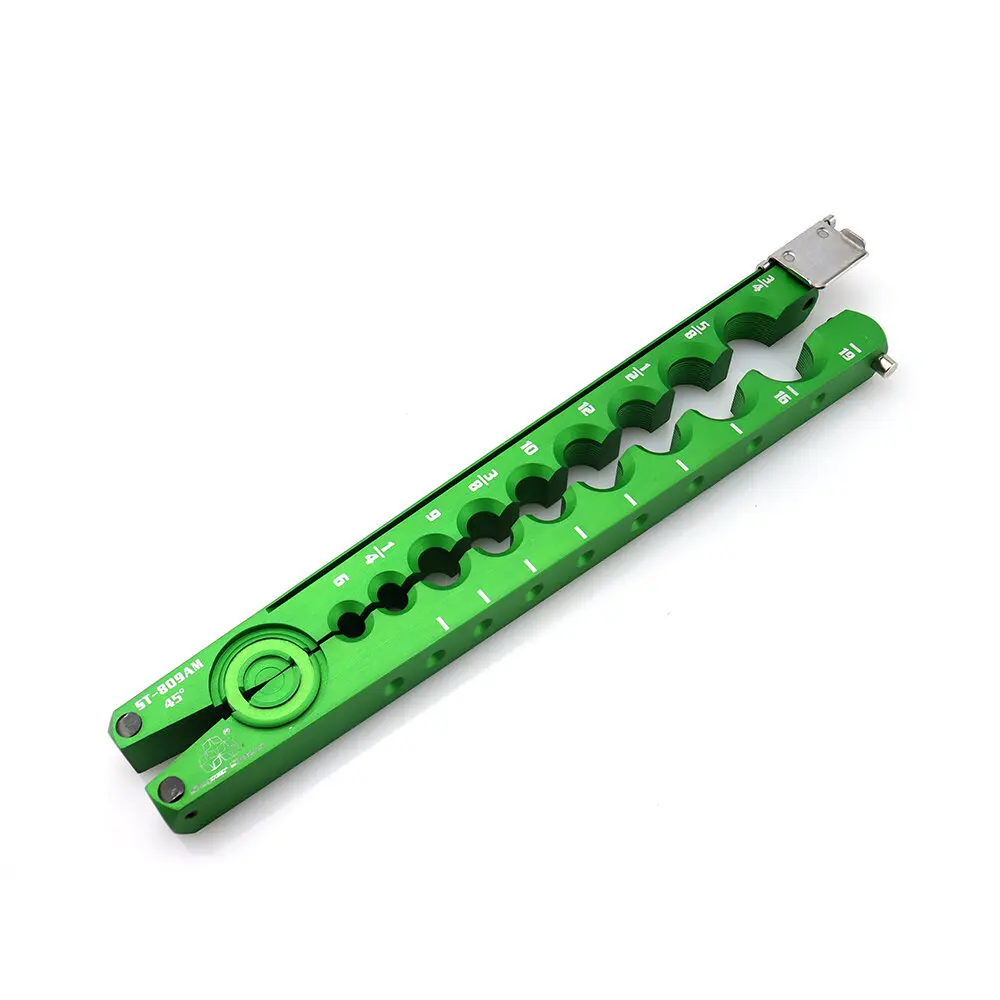 Metric & Inch 2 in 1 ST-809AM A/c Flaring Tool Kit Pipe Expander Set Tubing Pipe Flare Tool HVAC 45 Eccentric With Pipe Cutter