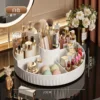 White Rotating Makeup Storage Box