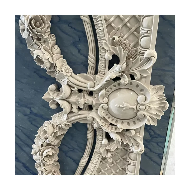 Кабырга кооздугу, Азул Макаубас кварцити, стол үстү, мрамор, оффиста жана гостиницада колдонууга ыңгайлуу, туруктуу, графикалык дизайн