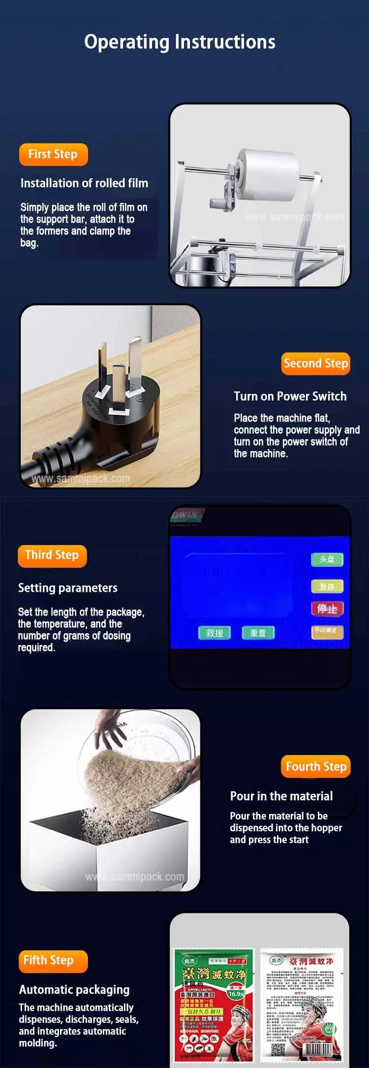 New Arrival Automatic 4 Side Seal Sachet Packing Machine Powder Multi Lane Filling Packing Machine for Milk Powder 7