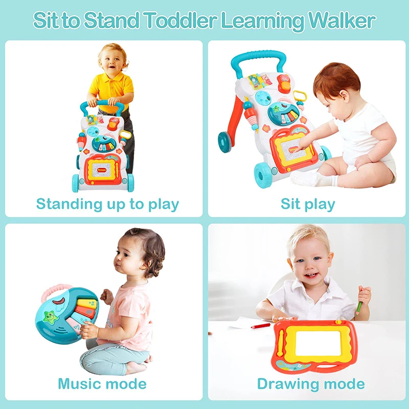 Baby Carrier Standing Toys Baby Push Walker Learning Activity Table ...