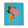 Puzzle map of south America