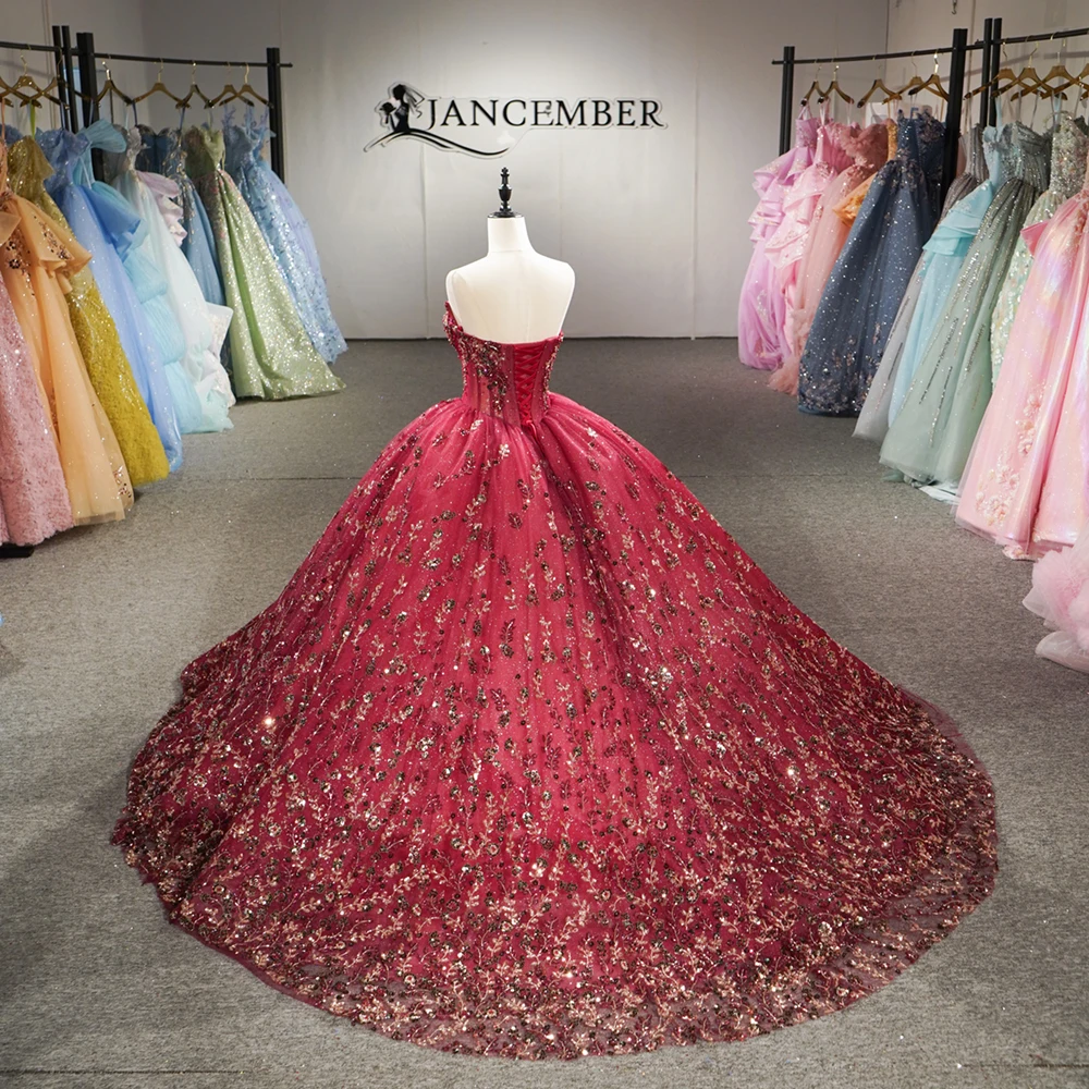 chiffon quinceanera dresses Dy6925 Burgundy Chiffon Quinceanera Dresses Heavy Beaded Shoulder Ball Gown  Appliques Sparkly Sequin Floral Embroidery Prom| Alibaba.com