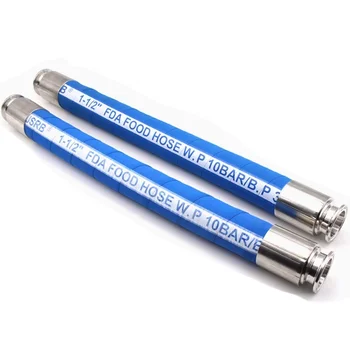 Food Grade UHMWPE Corrugated Rubber Hoses Flexible for Milk Oil Beer Juice Conveyance Customizable