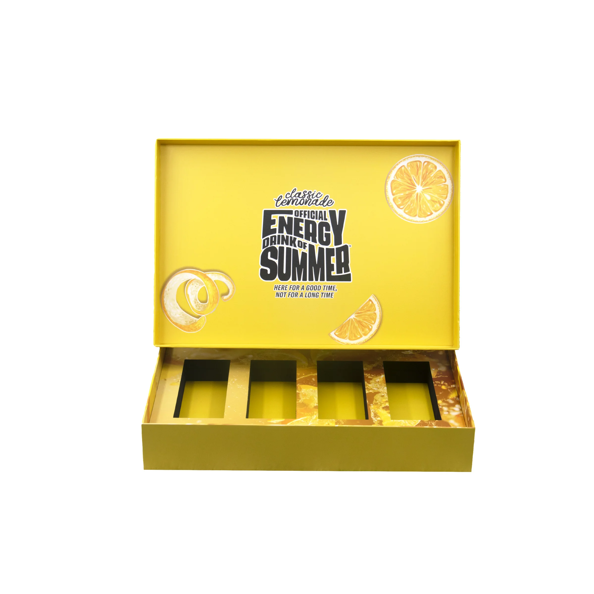 Luxury Gift Box with Magnetic Flip Closure Customized Color and Hot Stamping for Premium Packaging