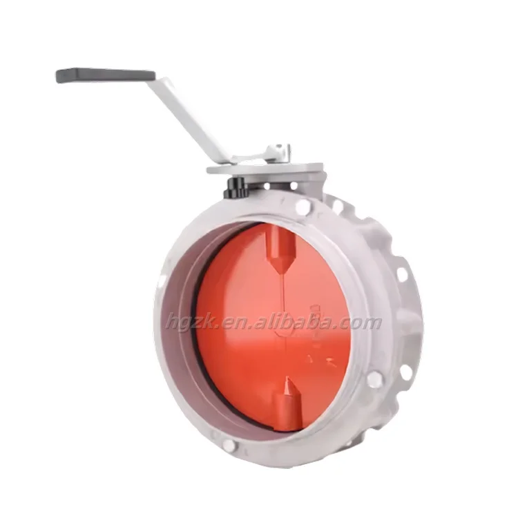 VFS Butterfly Valve Series V1FS V2FS Single Flange DN100-DN600 Pneumatic Powder Butterfly Valve for Cement Dust Butterfly Valve