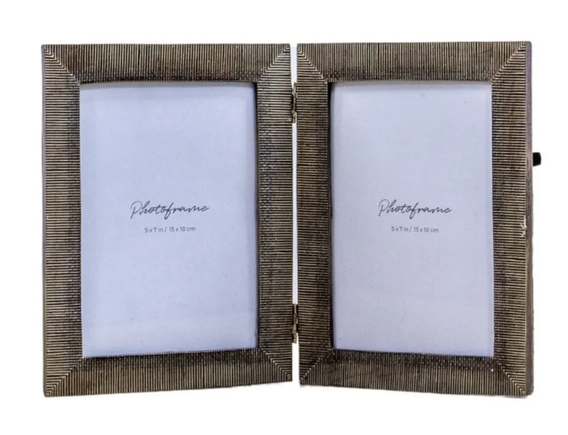 DX Designs Customize Single and Double Wooden MDF Photo Frame 5x7 Brown