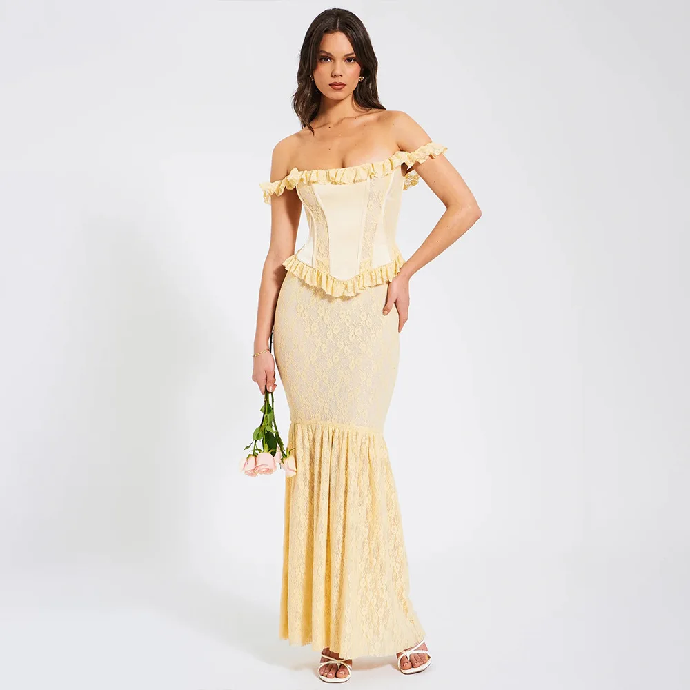 bodycon dress 3xl Akil Corset Maxi Dress
