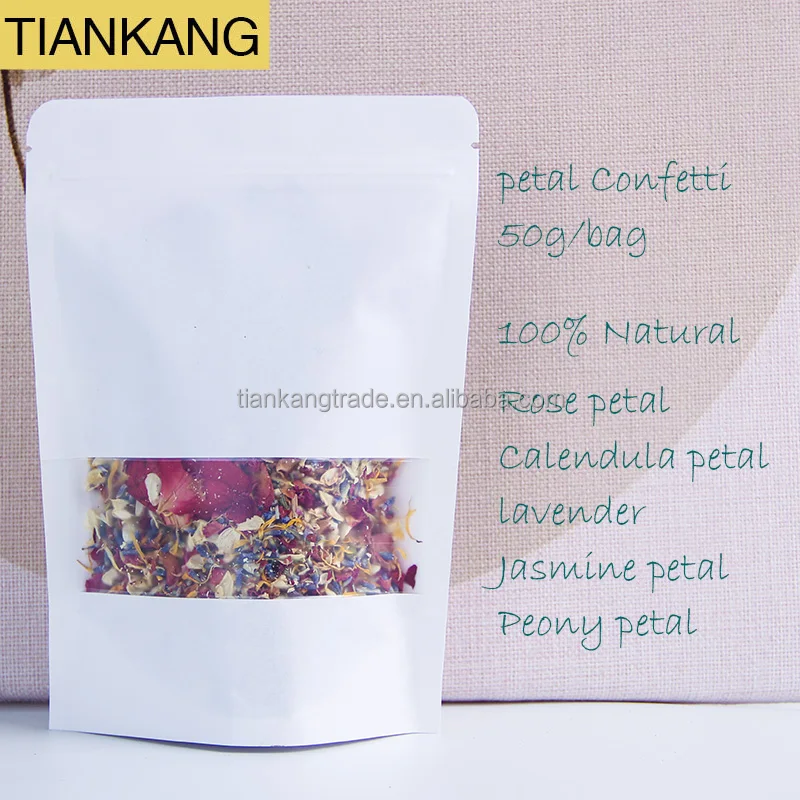 Natural Mixed Dried Flowers Rose Petals For Confetti With Colourful