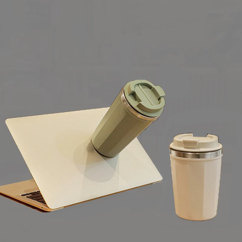 380ml 510ml Anti Fall Coffe Magic Vacuum Thermal Suction Coffee Bottom Cup Mug with Stainless Cup Tumbler for Steel Office