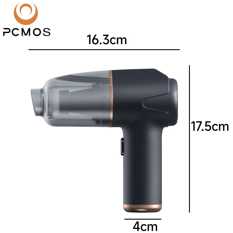 PCMOS 60W 6000Pa Suction Wet Dry Wireless Handheld Portable Car & Home Vacuum Cleaner - view 6