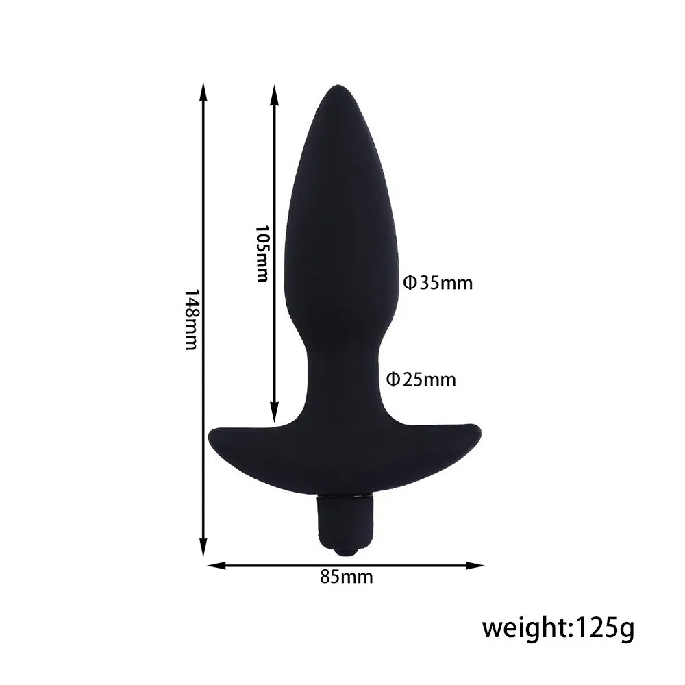 10 Frequency Bullet Vibrator Anal Plug Toys Butt Plug Trainer Kit Massager Pleasure Trainer Kit for Beginners