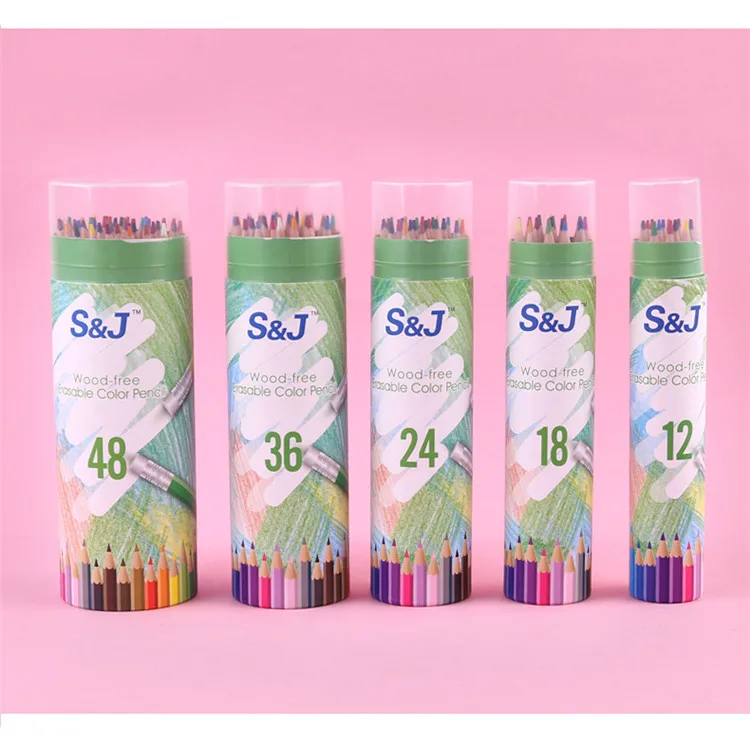 Недорогие японские детские объемные 24 36 72 растворимые нагрудные карандаши