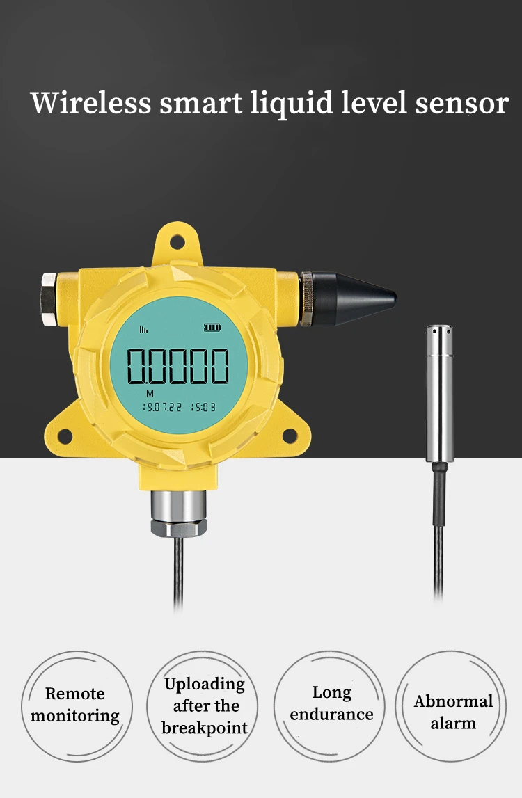 Intelligent Hydrostatic Level Transmitter MQTT 4G WIFI LoRaWAN Water ...