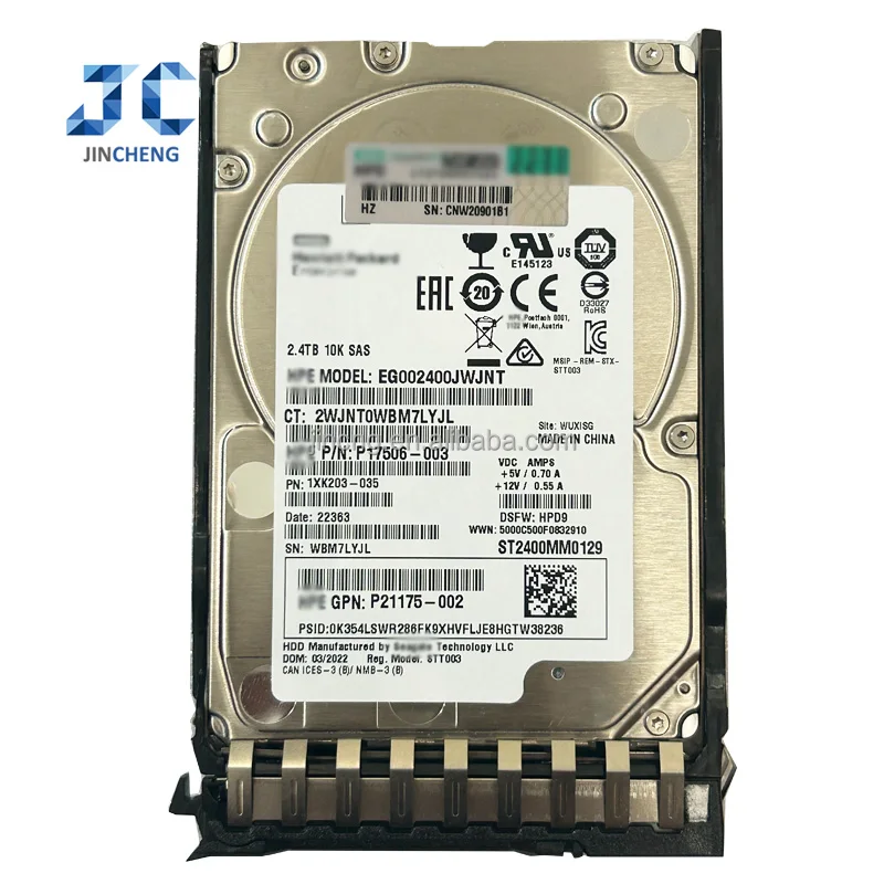 P28618-B21 P36212-001 2.4TB SAS 12G Mission Critical 10K SFF BC
